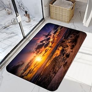 Beach Series Digital Printing Floor Mat Modern Bath Mats Nonwoven  Memory Foam Novelty Bathroom Lightinthebox