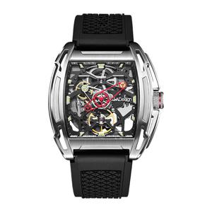 Ciga Design Z-Series Exploration Automatic Mechanical Skeleton Wristwatch Silver