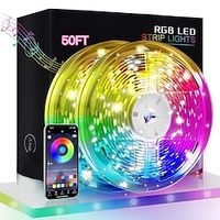 Led Lights for Bedroom 30M LED Permanent Strip Lights with Remote and App Control RGB LED Strip LED Lights for Room Decor Home Party Decoration Lightinthebox - thumbnail