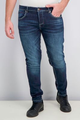 Mens Five Pocket Pull On Jeans Denim Blue Mens Five Pocket Pull On Jeans Denim Blue