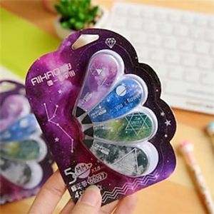 4 Units  Package Fantastic Starry Sky Corrective Tape Stationery Student Prize Gift Related to Promotion School Office Supplies Lightinthebox