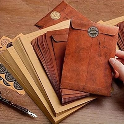 Vintage Kraft Paper Envelope Letter Paper Creative Wedding Party Invitation Card Bag Retro Literary Postcard Love Letter Gift Decoration Lightinthebox