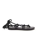 Black Fabric Sandals - thumbnail