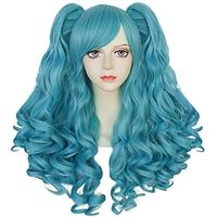 Long Blue Curly Ponytail Wig Light Blue Wig with 2 Ponytails Lolita Wig Blue Wig with Bangs for Women Anime Wig Peluca Azul for Cosplay Costume Halloween Party Lightinthebox - thumbnail