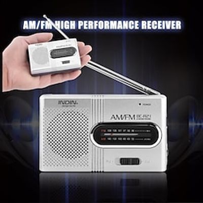 Portable Radio AM FM, Transistor Radio With Loud Speaker, Headphone Jack, 2AA Battery Operated Radio, Pocket Radio For Indoor, Outdoor And Emergency Use Lightinthebox