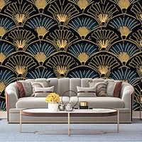 Art Deco 3D Wallpaper Roll Mural Wall Covering Sticker Peel and Stick Removable PVC/Vinyl Material Self Adhesive/Adhesive Required Wall Decor for Living Room Kitchen Bathroom Lightinthebox