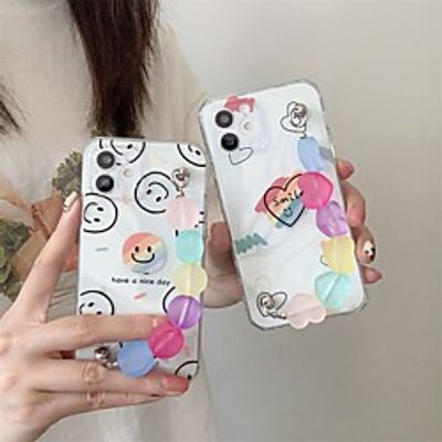 Phone Case For Apple Back Cover iPhone 12 Pro Max 11 SE 2020 X XR XS Max 8 7 Shockproof Dustproof Transparent Graphic Flower TPU miniinthebox