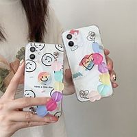 Phone Case For Apple Back Cover iPhone 12 Pro Max 11 SE 2020 X XR XS Max 8 7 Shockproof Dustproof Transparent Graphic Flower TPU miniinthebox - thumbnail