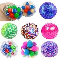 2022 Glitter Foam Led Colored Bead Grape Vent Ball Antistress Stress Relief Hand Fidget Toy Squishy Stressball For Kids Adults 3 pcs miniinthebox - thumbnail