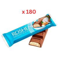 Roshen Bar Chocolate With Almond & Coconuts 29G, Box Of 180Pcs