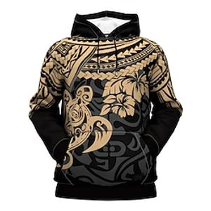 Men's Unisex Hoodie Pullover Hoodie Sweatshirt Black Hooded Floral Graphic Prints Print Daily Sports 3D Print Streetwear Designer Casual Spring   Fall Clothing Apparel Hoodies Sweatshirts  Long Lightinthebox
