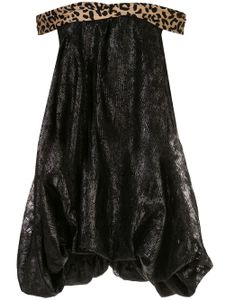 Halpern off the shoulder dress - Black