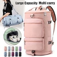 Men's Women's Travel Bag Crossbody Bag Shoulder Bag Gym Bag Duffle Bag Nylon Outdoor Daily Holiday Zipper Large Capacity Waterproof Lightweight Solid Color Grey miniinthebox - thumbnail