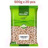 Nellara Chana White 500Gm (Pack of 20)