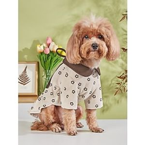 1 Pet dog AutumnWinter Warm Thick Corduroy vintage doll collar dress Cat bow Sweet dress Lightinthebox