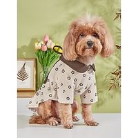 1 Pet dog AutumnWinter Warm Thick Corduroy vintage doll collar dress Cat bow Sweet dress Lightinthebox - thumbnail