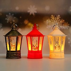 Christmas Candle Lantern Night Lights Mini Decorative Lantern with Warm LED Light Hanging Lantern for Christmas Tree Decoration Lantern Decorative for Indoor Home Table Lightinthebox