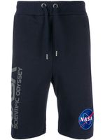 Alpha Industries Nasa print track shorts - Blue