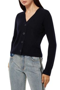 Ribbed Cashmere Raglan Cardigan