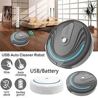 Automatic Smart Household Mopping Sweeping Machine Robot Cleaner Vacuum Floor Dust Hair USBBattery Lightinthebox - thumbnail