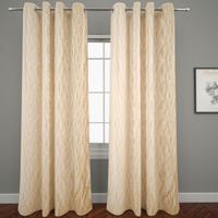 Textured 2-Piece Curtain Set -135x260 cms