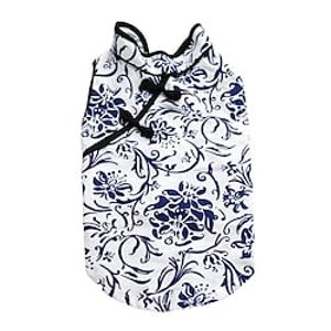 Dog Cat Dress Elegant Adorable Cute Dailywear Casual  Daily Dog Clothes Puppy Clothes Dog Outfits Breathable Blue Costume for Girl and Boy Dog Cotton S M L XL XXL Lightinthebox
