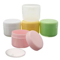 Empty Jar Pot Makeup Eyeshadow Face Lotion Cream Sample Bottle Container 5 Colors