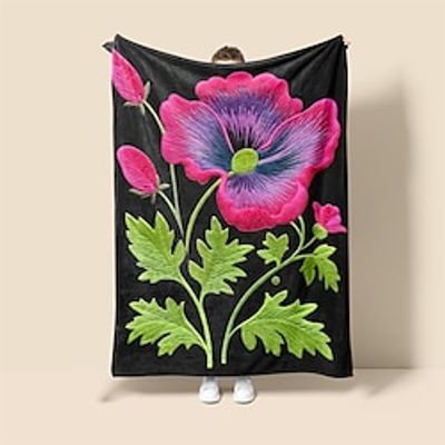 Floral Quilt Art Pattern Super Soft Throw Blanket Flannel Blanket And Sherpa Fleece Blanket Novelty Warm 3D Printed All Seasons Room Decor Gifts Big Blanket Lightinthebox