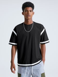 BASICS KOYYE Men Plain Patchwork Soft T-Shirt