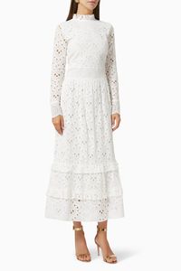 Tiered Broderie Dress
