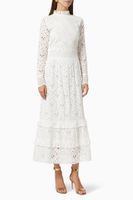 Tiered Broderie Dress - thumbnail