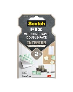Scotch Indoor Mounting Squares 16 Strips 25 x 25 mm 4496-ST16-P