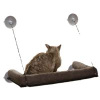 K&H EZ Mount Kitty Sill Deluxe with Bolster Chocolate
