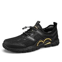 Men's Shoes Loafers  Slip-Ons Plus Size Slip-on Sneakers Casual Outdoor Daily Walking Shoes Upstream Shoes Mesh Breathable Almond Black Gray Summer Spring Lightinthebox - thumbnail