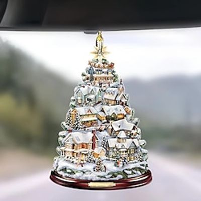 Christmas Forest Party 2D Flat Acrylic Pendant Cute Snowman Car Rearview Mirror Decoration Pendant Christmas Tree Ornaments Key Chain Accessories Lightinthebox Christmas Forest Party 2D Flat Acrylic Pendant Cute Snowman Car Rearview Mirror Decoration Pendant Christmas Tree Ornaments Key Chain Accessories Lightinthebox