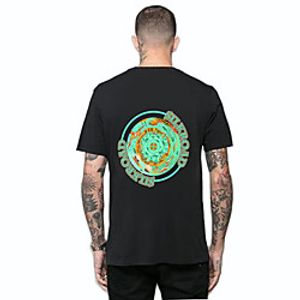 Men's Tee T shirt Hot Stamping Graphic Graphic Prints Vintage Print Short Sleeve Casual Tops Ethnic Style Casual Fashion Designer Blue Gray White miniinthebox