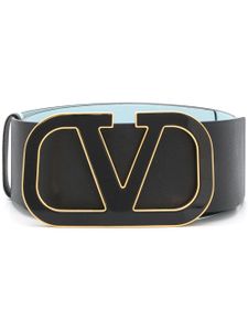 Valentino Garavani VLOGO leather belt - Black