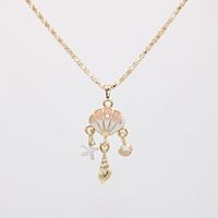 Women's Pendant Necklace Statement Necklace Geometrical Lucky Shell Statement Unique Design Modern Trendy Gold Plated Chrome Gold 42 cm Necklace Jewelry 1pc For Gift Carnival Holiday Prom Festival miniinthebox - thumbnail