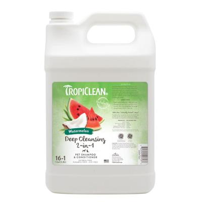 Tropi Clean Watermelon Refreshing 2-in-1 Pet Shampoo & Conditioner For pets, 1 gallon
