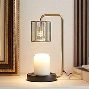 Fireless aromatherapy furnace copper glass aromatherapy melting wax lamp candle essential oil melting candle lamp bedroom atmosphere table lamp Lightinthebox