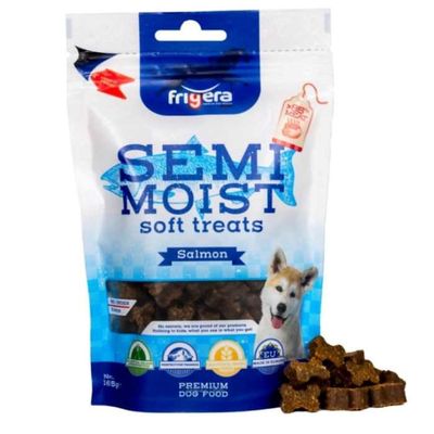 Frigera Semi-Moist Soft Treats High Meat Gluten & Grain Free Salmon 165G ( Buy 1 Get 1 Free )