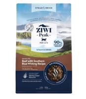 Ziwi Peak Steam & Dried Grass-Fed Beef with Southern Blue Whiting Recipe Dry Cat Food 2.2Kg