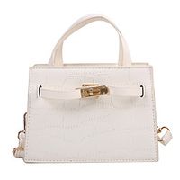 Women's Bags Top Handle Bag Daily Office  Career Handbags White Black Khaki Brown Lightinthebox - thumbnail