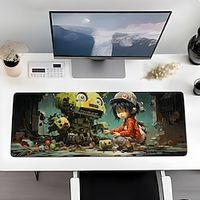 Mouse Pad Large Keyboard Pad Topographic Mouse Pad Mouse Pad for Keyboard with Anti-Slip Rubber Base, Extended Desk Pad miniinthebox