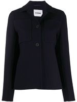 Jil Sander cashmere shirt jacket - Blue - thumbnail