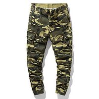 Men's Chic  Modern Cargo Cycling Quick Dry Moisture Wicking Lightweight Breathable Soft Outdoor Sports Casual Daily Pants Pants Camouflage Full Length Zipper Pocket Army Green Khaki Dark Gray Red miniinthebox - thumbnail