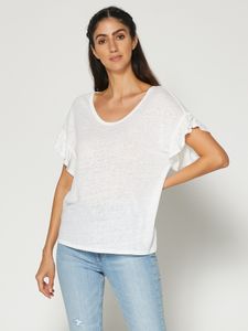 Ruffle Sleeve T-Shirt