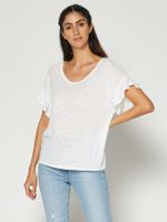Ruffle Sleeve T-Shirt - thumbnail