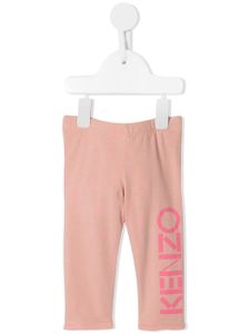 Kenzo Kids logo print leggings - PINK