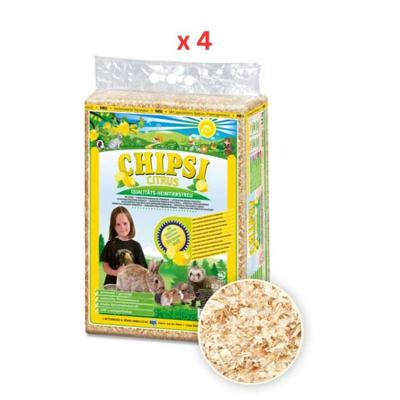Chipsi Citrus Scent Small Animal Litter 3.2Kg Pack Of 4 Chipsi Citrus Scent Small Animal Litter 3.2Kg Pack Of 4